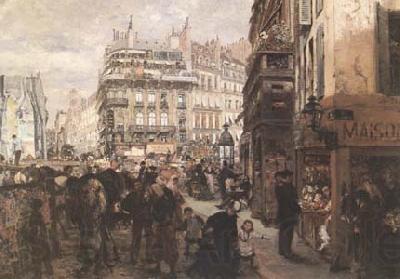 Adolph von Menzel A Paris Day (mk09) Norge oil painting art